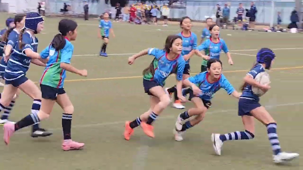 HKFC Blue v Flying Kukris - Division A - Kim Lam Cup - 8 Feb 2026 at Sandy Bay - U12 Girls rugby