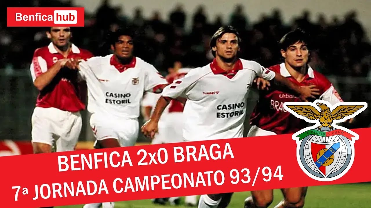 BENFICA 2x0 BRAGA | 7ª JORNADA CAMPEONATO (1993/1994)