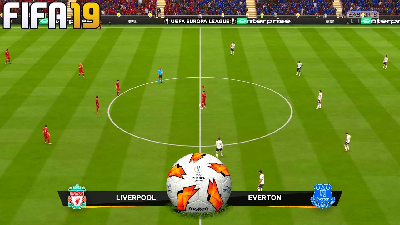 FIFA 19 | Liverpool vs Everton - UEFA Europa League - Full Match & Gameplay