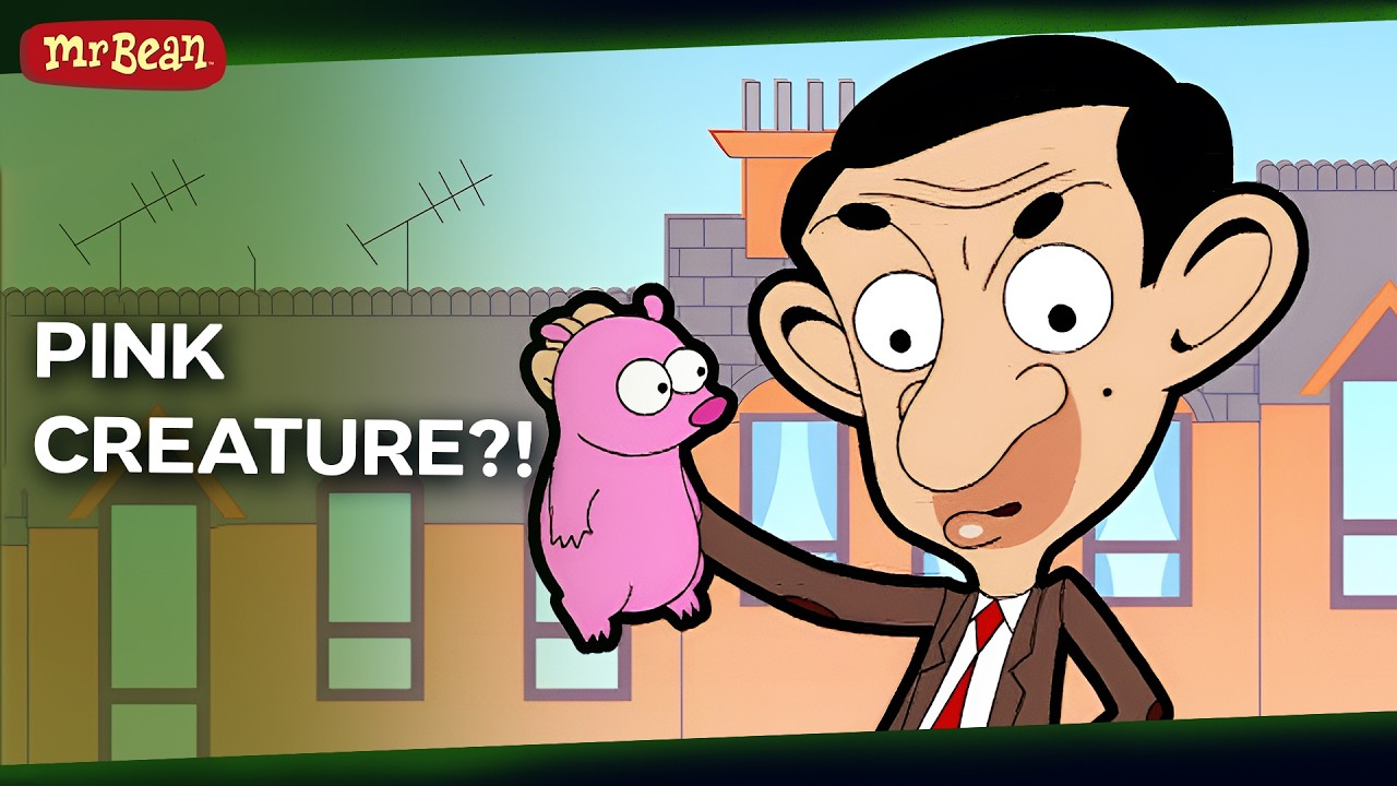 Mr Bean Finds a Mysterious Pink Creature! | Mr Bean - Cartoons for Kids