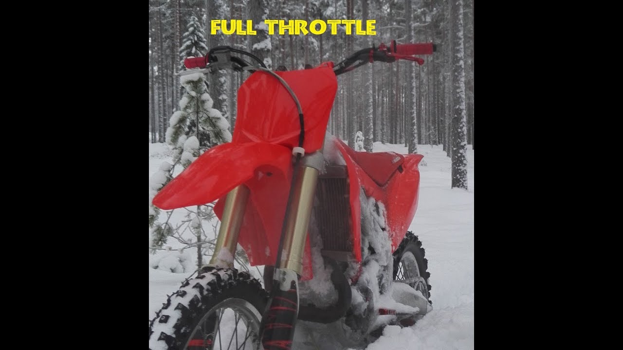 HONDA CRF 450 FULL THROTTLE | DEEP SNOW