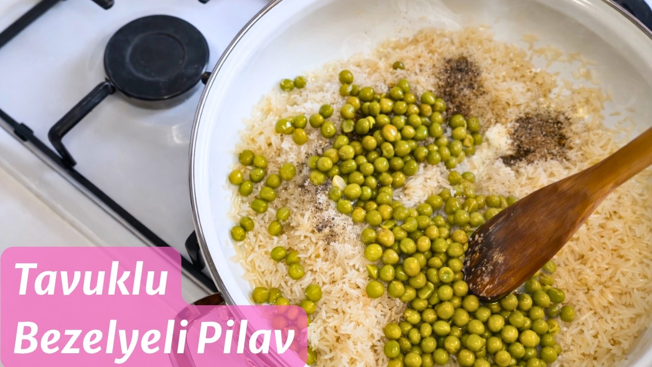 Artan Tavuklarınızı Ziyan Etmeyin! Kolay Tavuklu Bezelyeli Pilav Tarifi 😍