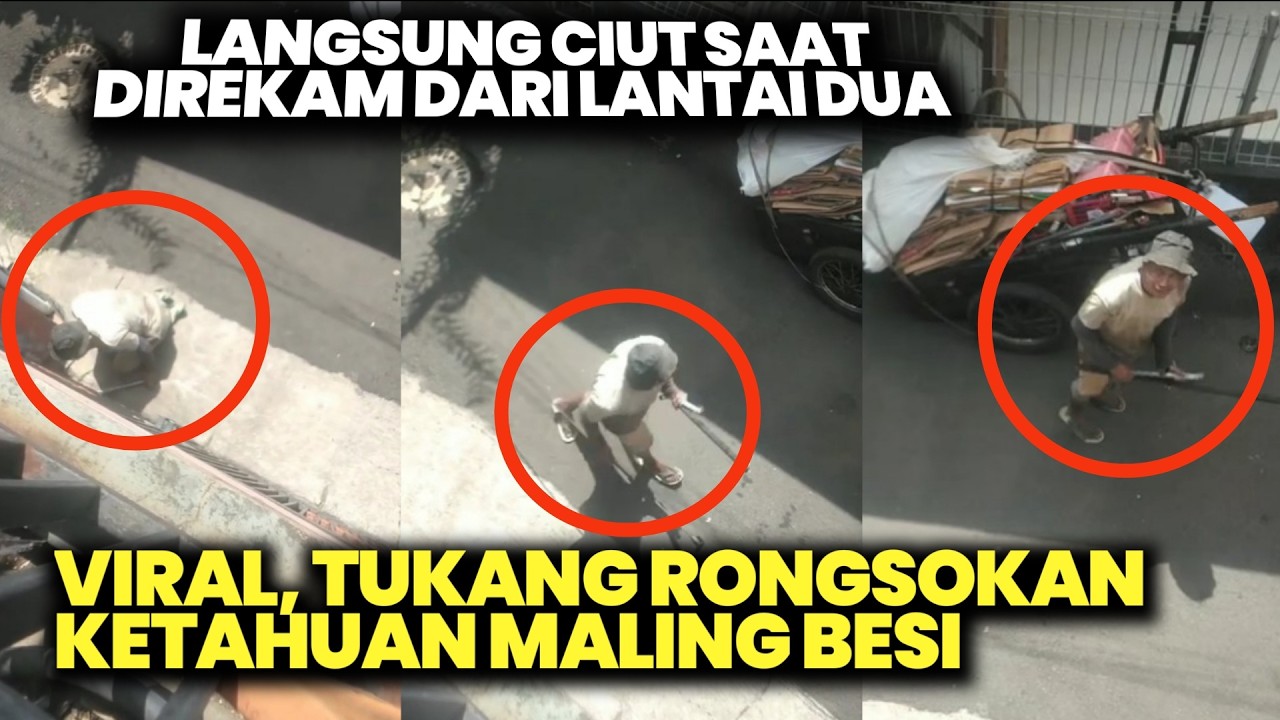 VIRAL DI BANDUNG! AKSI PRIA AMBIL BESI RUMAH WARGA PAKAI TONGKAT TEREKAM JELAS