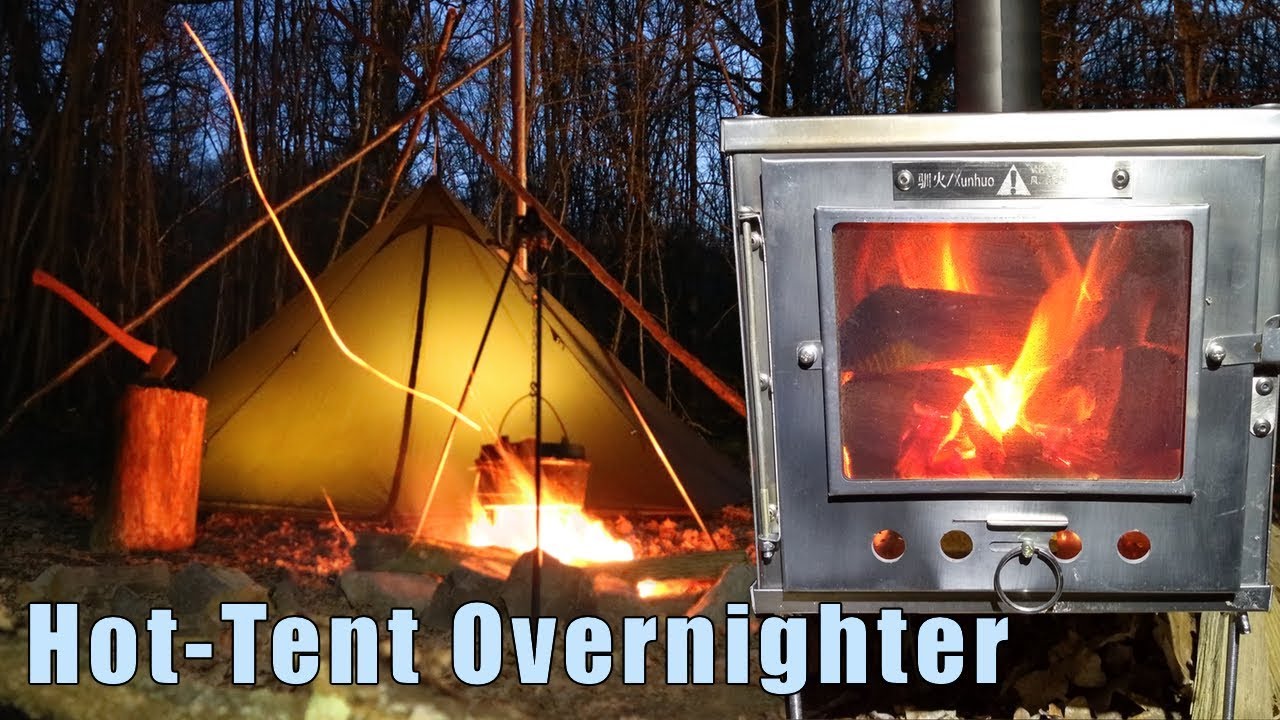 Hot Tent Bushcraft Camping - Tripod Tent Support & Pulled Pork
