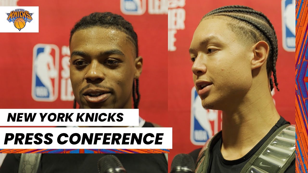 Trevor Keels + Isaiah Roby | NY Knicks Media Availability (July 9, 2023)