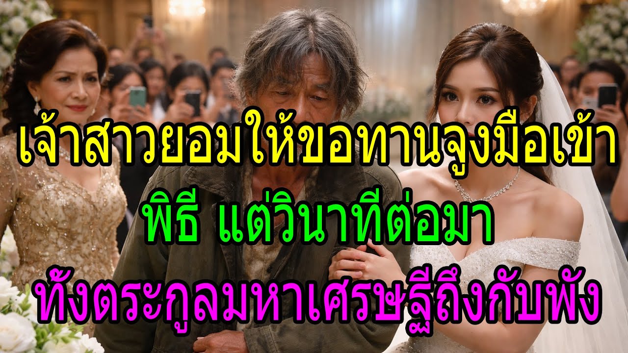 เจ้าสาวยอมให้ขอทานจูงมือเข้าพิธี แต่วินาทีต่อมา ทั้งตระกูลมหาเศรษฐีถึงกับพัง
