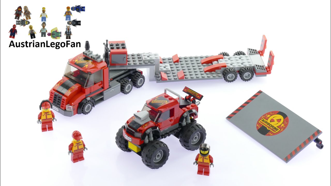 Lego City 60027 Monster Truck Transporter - Lego Speed Build Review
