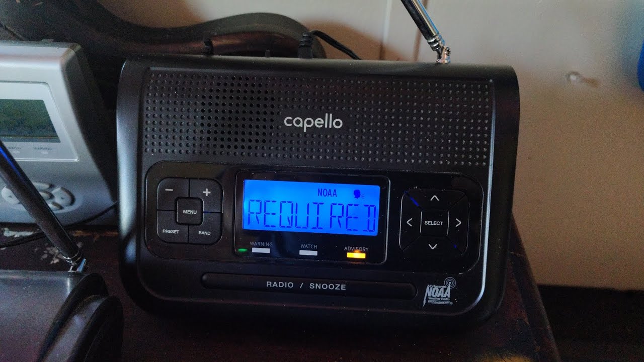NOAA Weather Radio: Required Weekly Test 