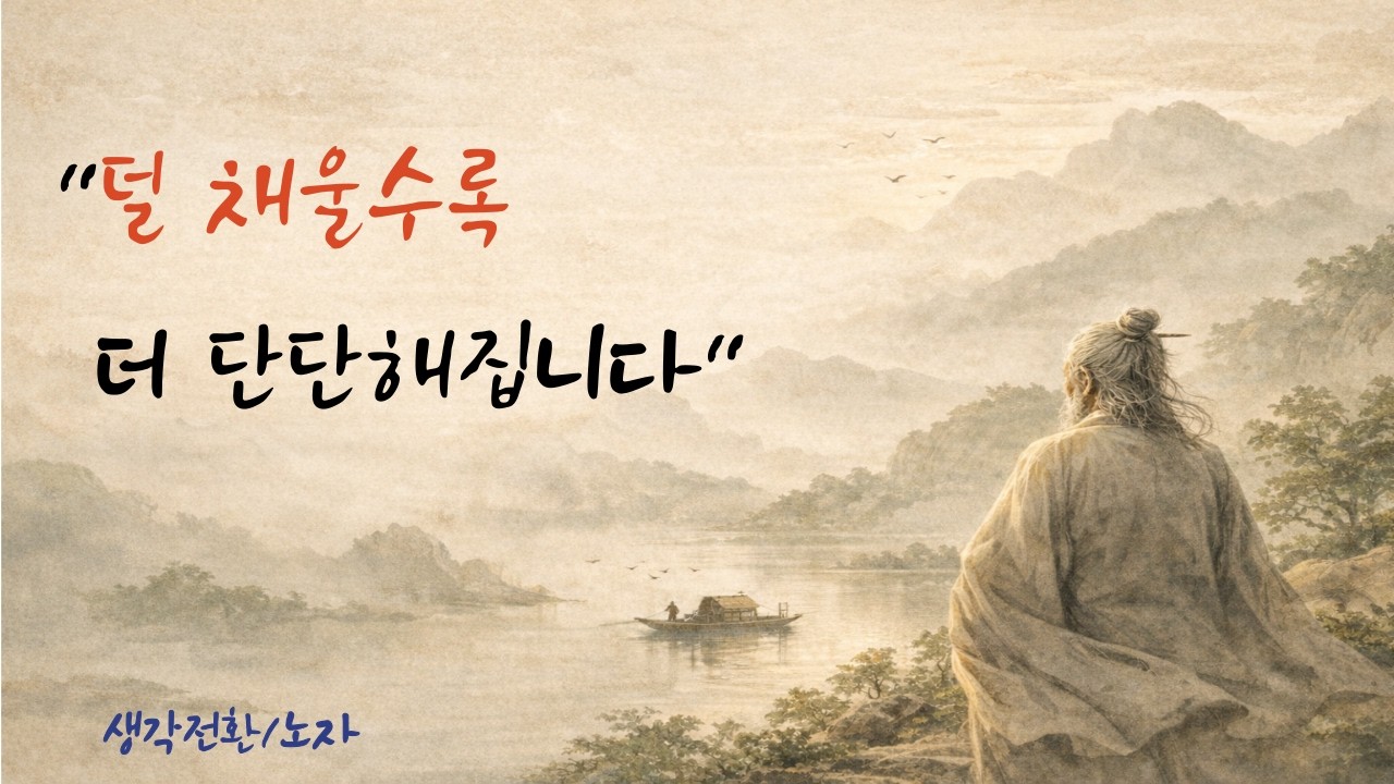 덜 채울수록 더 단단해집니다