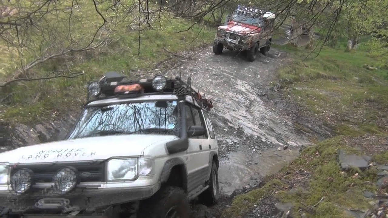 Green laning mid Wales with North Wales Land Rover club