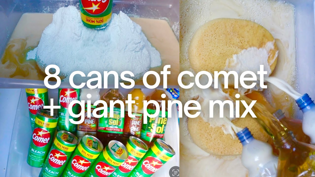 🌲 ASMR CANS OF COMET + HUGE PINE PASTE 🌲