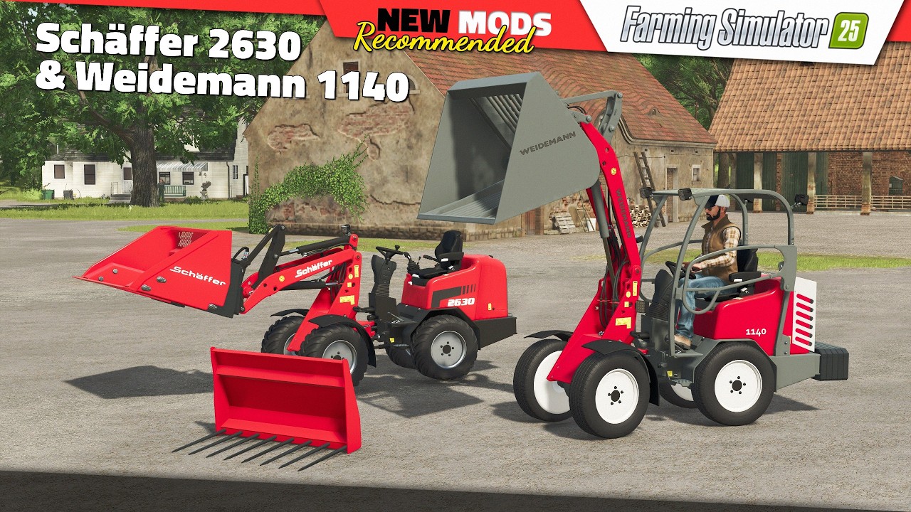 FS25 | Schäffer 2630 and Weidemann 1140 - Farming Simulator 25 Mods Review QHD
