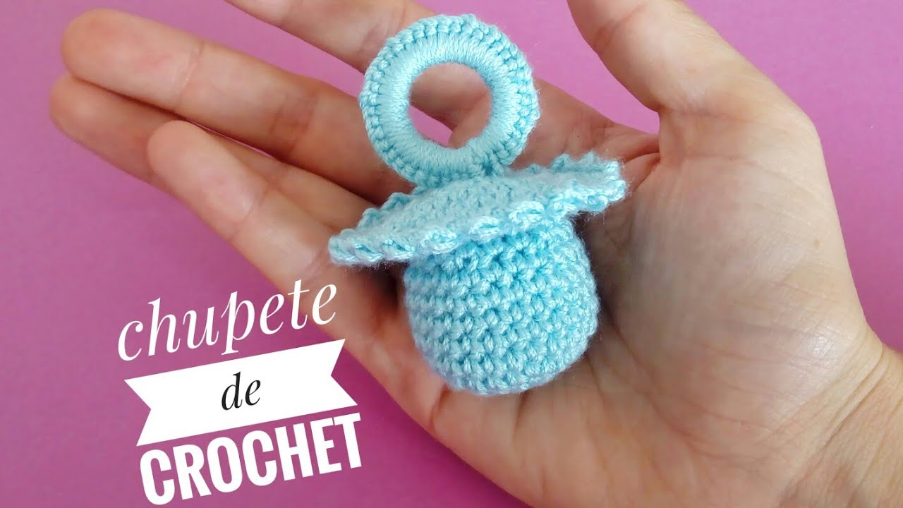 Chupe de crochet - tutorial paso a paso-