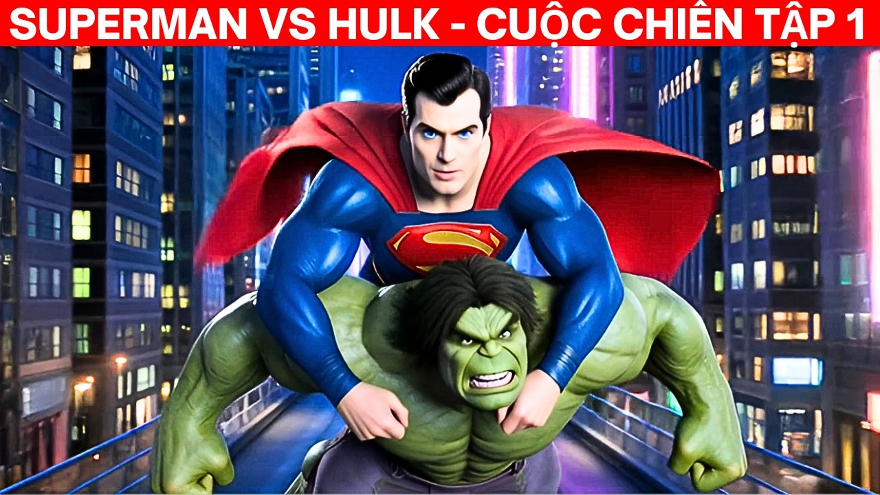Superman vs Hulk - Cuộc chiến tập 1: Màn đối đầu kinh điển rung chuyển vũ trụ!