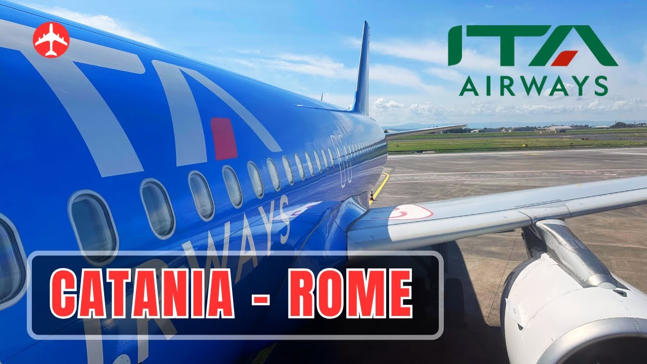 ITA AIRWAYS flight Catania-Rome [March 2025]
