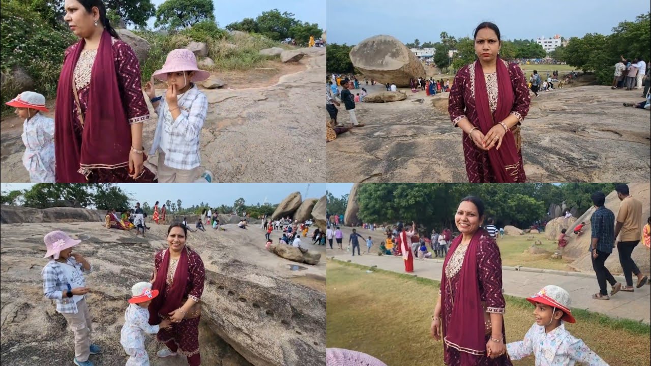 Mahabalipuram tourist place pr khoob enjoy kiya 😍 #chennai tour #holidays travel 