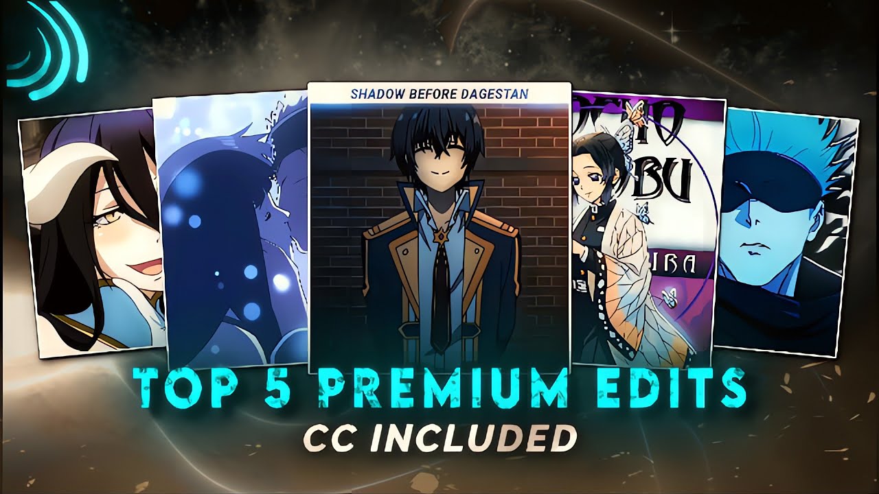 TOP 5 AE STYLE ANIME EDIT PRESETS [XML + MATERIALS + CC] | ALIGHT MOTION