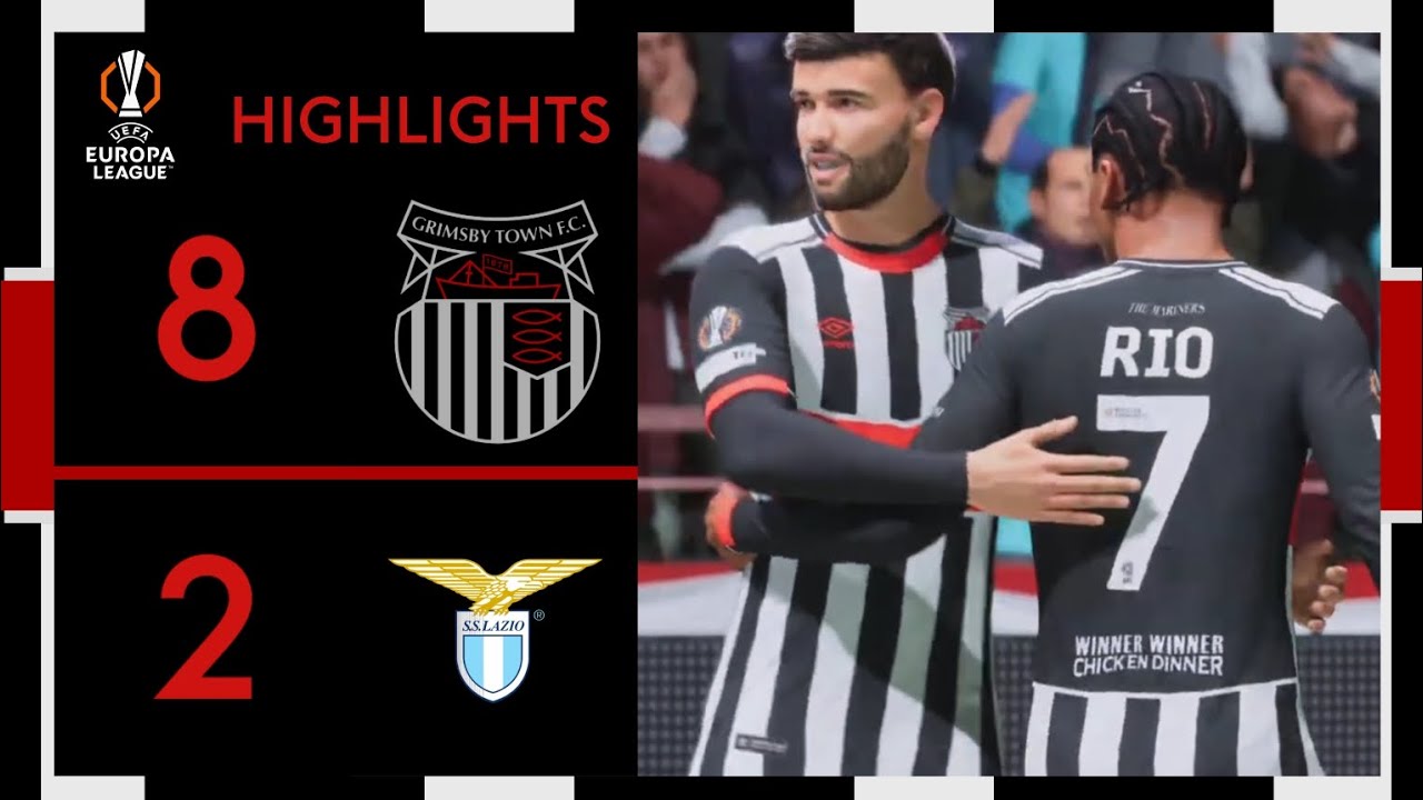Grimsby one win away from guaranteeing RO16 | Grimsby Town 8-2 Lazio | UEFA Europa League Highlights