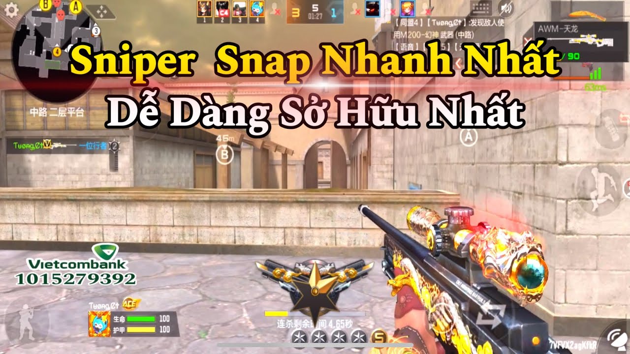 CF Mobile | AWM-Inferno Dragon Sniper Snap Nhanh Độ Chính Xác Cao Dễ Sở Hữu Tiếp Cận Nhất | Tường CT