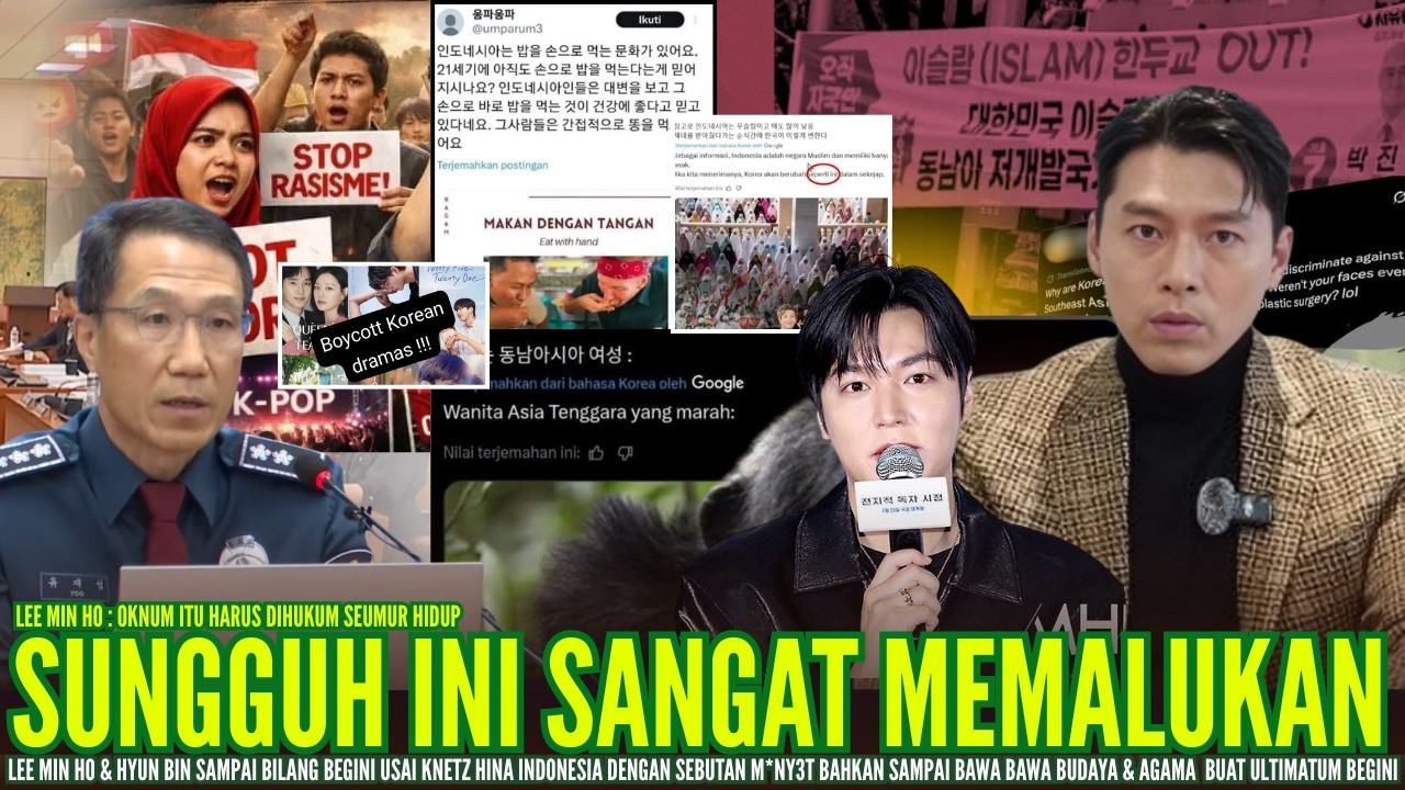 TAK TERIMA INDONESIA DIHINA !! Lee Min Ho, Hyun Bin Kecam Keras Aksi Rasis KNETZ Sampai Bilang Gini