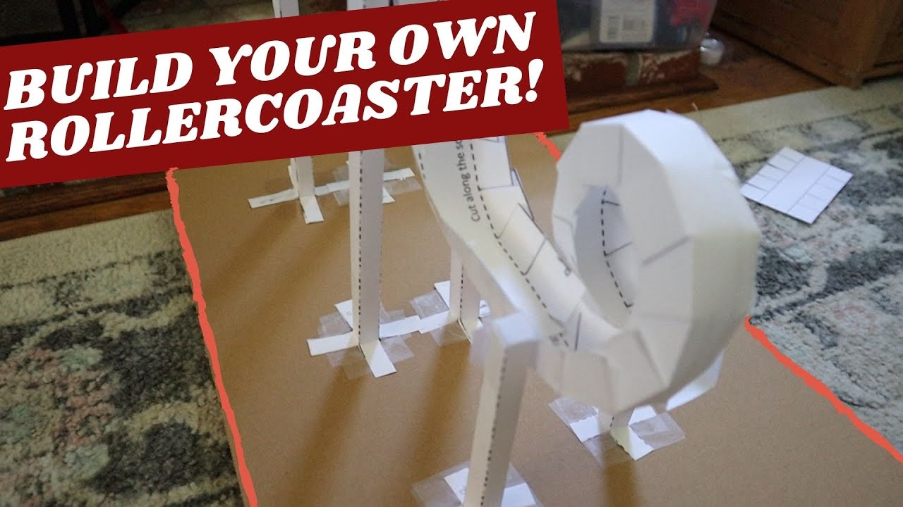 Build Your Own Paper Roller Coaster (Universal Studios Hollywood) PT. 3