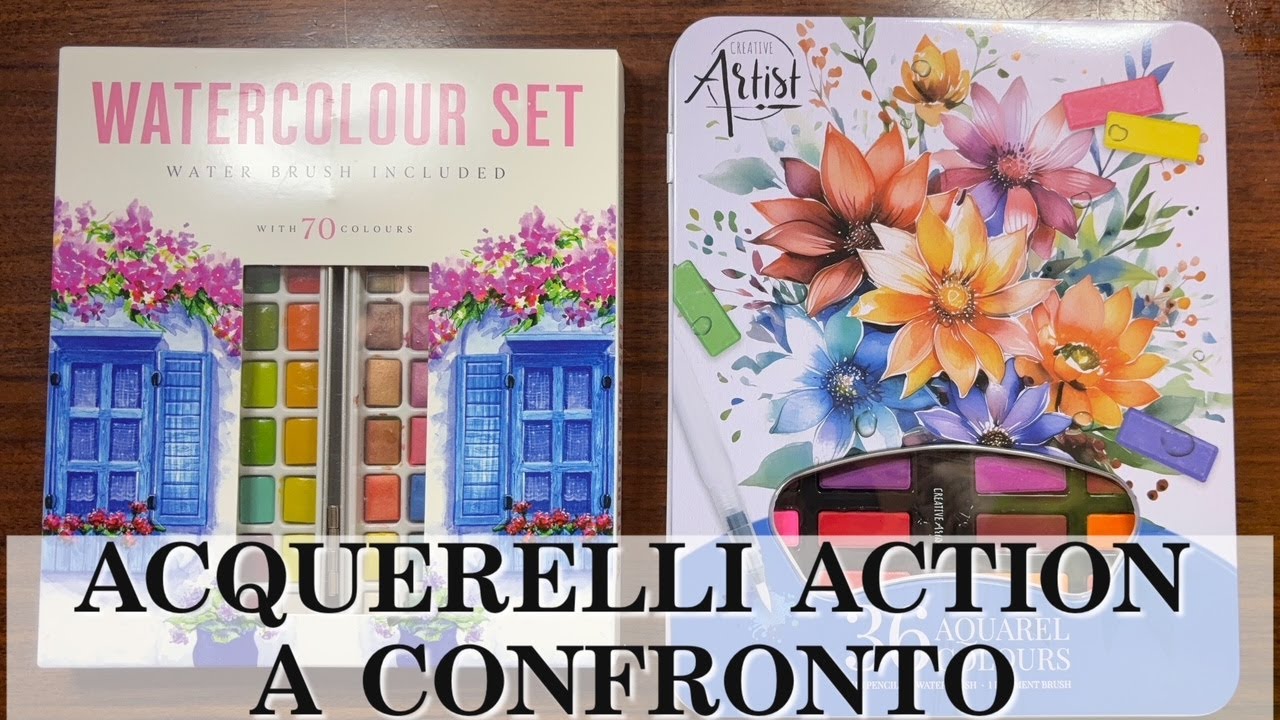Acquerelli ACTION a confronto! Quali scegliete? ( recensione) Arte per Te