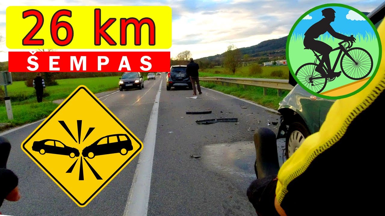 TRČENJE treh vozil pri Lijaku | Kolesarjenje tik pred sončnim zahodom!