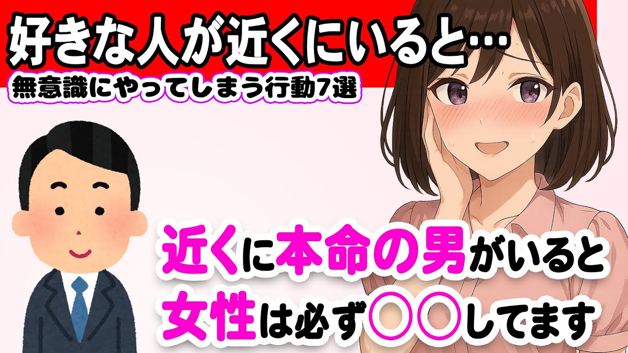 女性が“好きな人が近くにいる時”に無意識にやってしまう行動7選