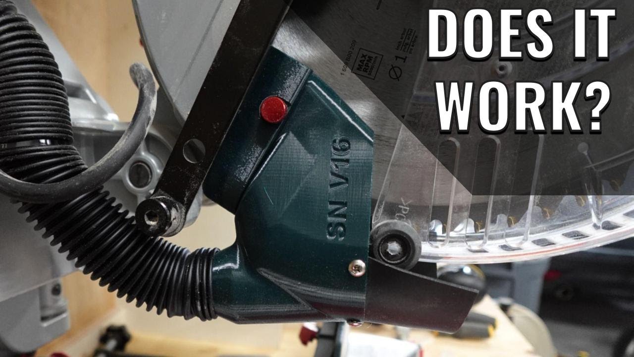 Does this upgraded dust collector for a miter saw really work?