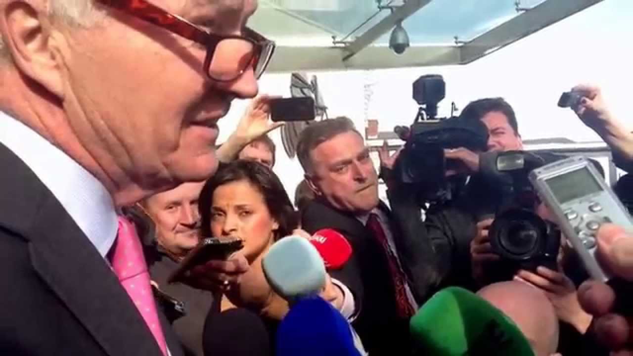 Sean FitzPatrick after being found not guilty at the Anglo Trial.