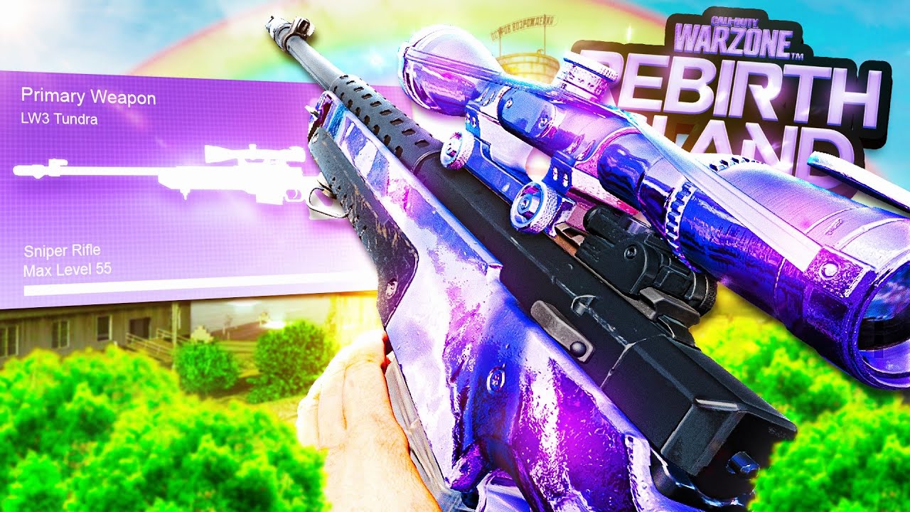 the LW3 TUNDRA SNIPER is SO FUN to USE on REBIRTH ISLAND😍! (Cold War Warzone)