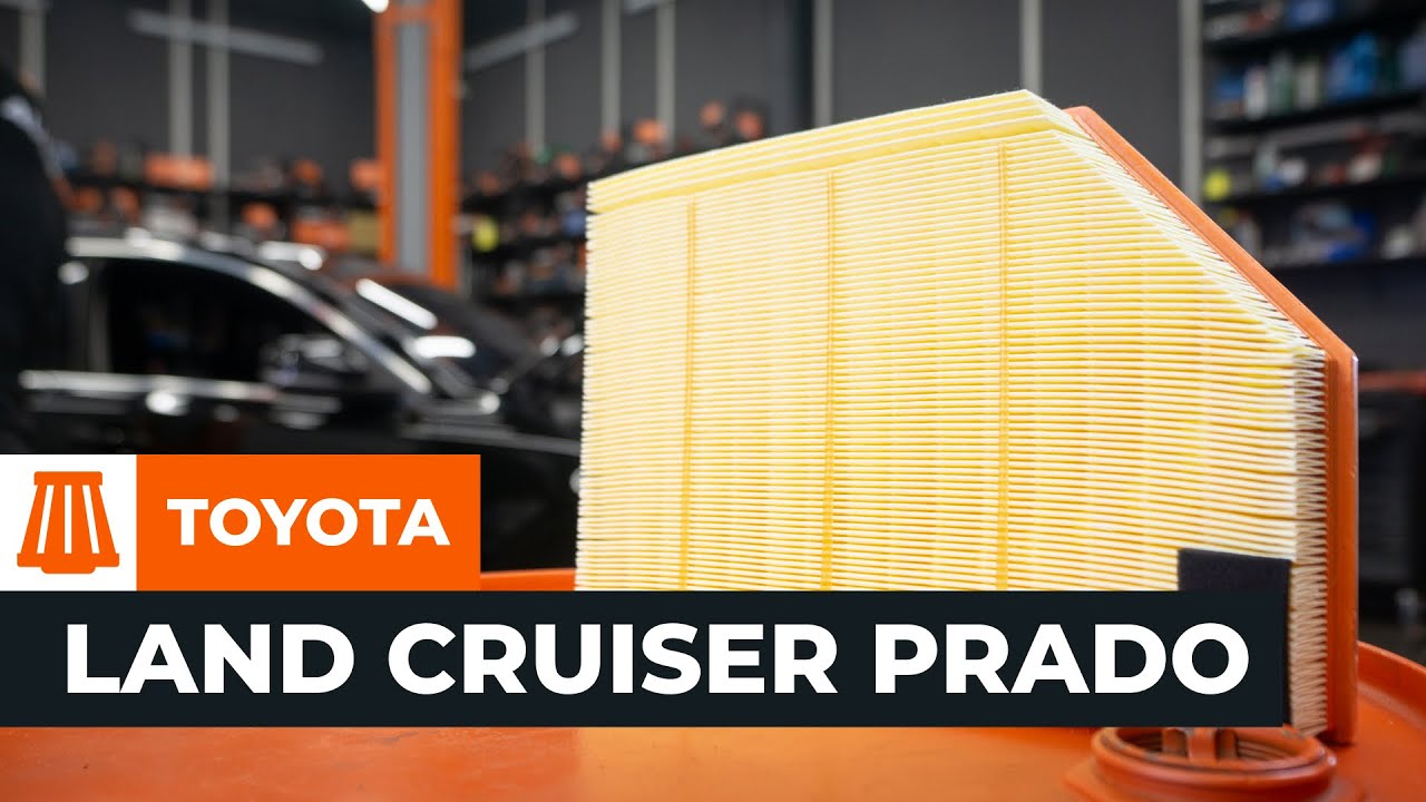 Tutorial: Como substituir a filtro de ar do motor no TOYOTA LAND CRUISER PRADO J150