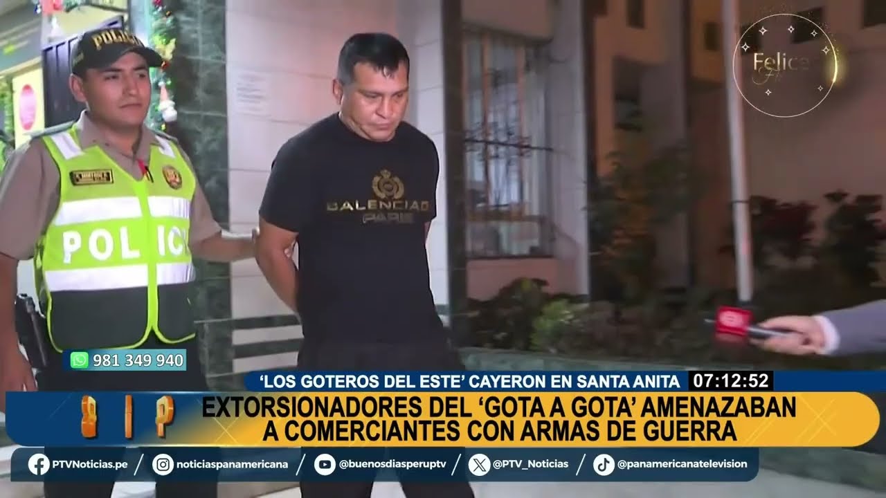 Caen dos delincuentes extranjeros que extorsionaban a comerciantes de Santa Anita
