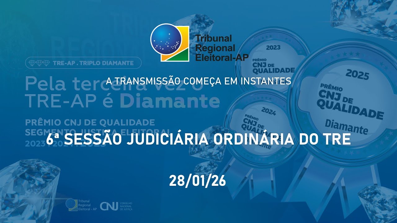 6ª SESSÃO JUDICIÁRIA ORDINÁRIA DO TRE  - 28.01.2026