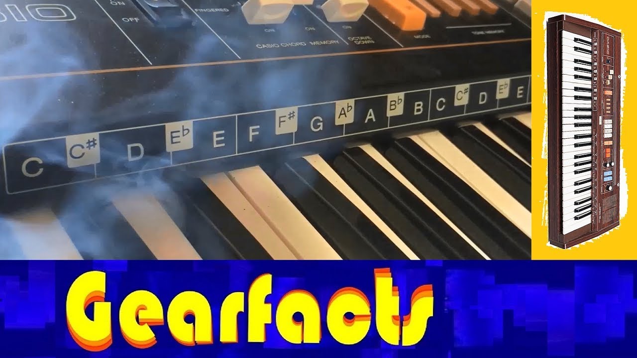 Casio Analog Synth catches fire during demo: Casiotone 403
