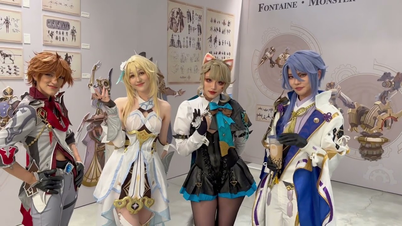 Childe and Lumine visit ✨Fontaine ⛲✨ - Fontaine Expo 2023 NYC vlog