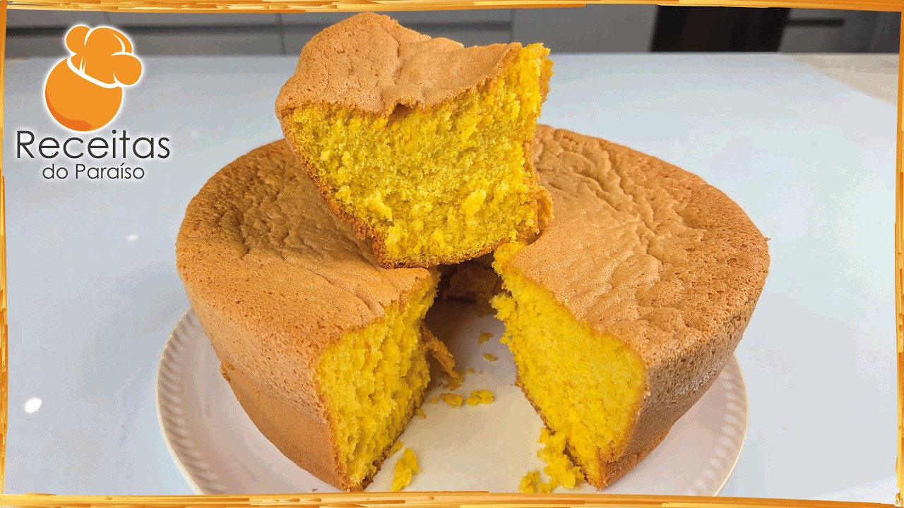 PÃO DE LÓ SEM CLARAS EM CASTELO, MUITO FOFINHO E FÁCIL DE FAZER | 🍎Receitas do Paraíso