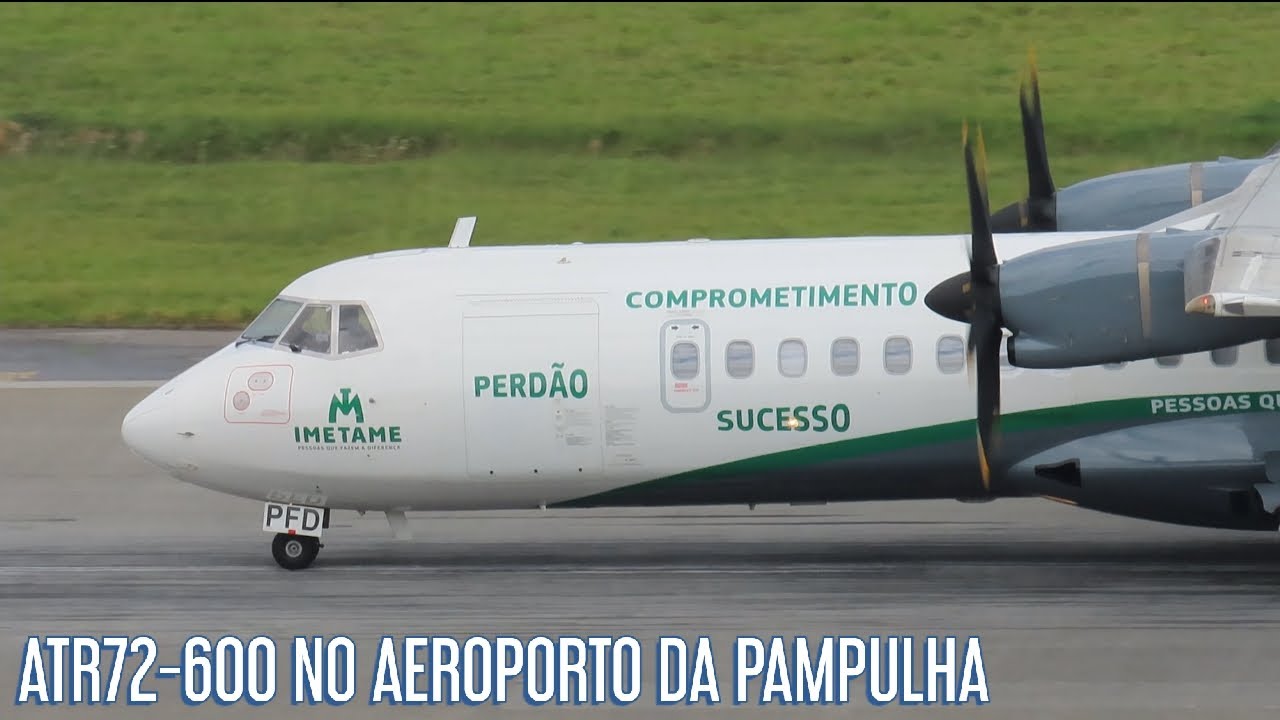 IMETAME: VISITA ILUSTRE ATR72-600 (PR-PFD) NO AEROPORTO DA PAMPULHA