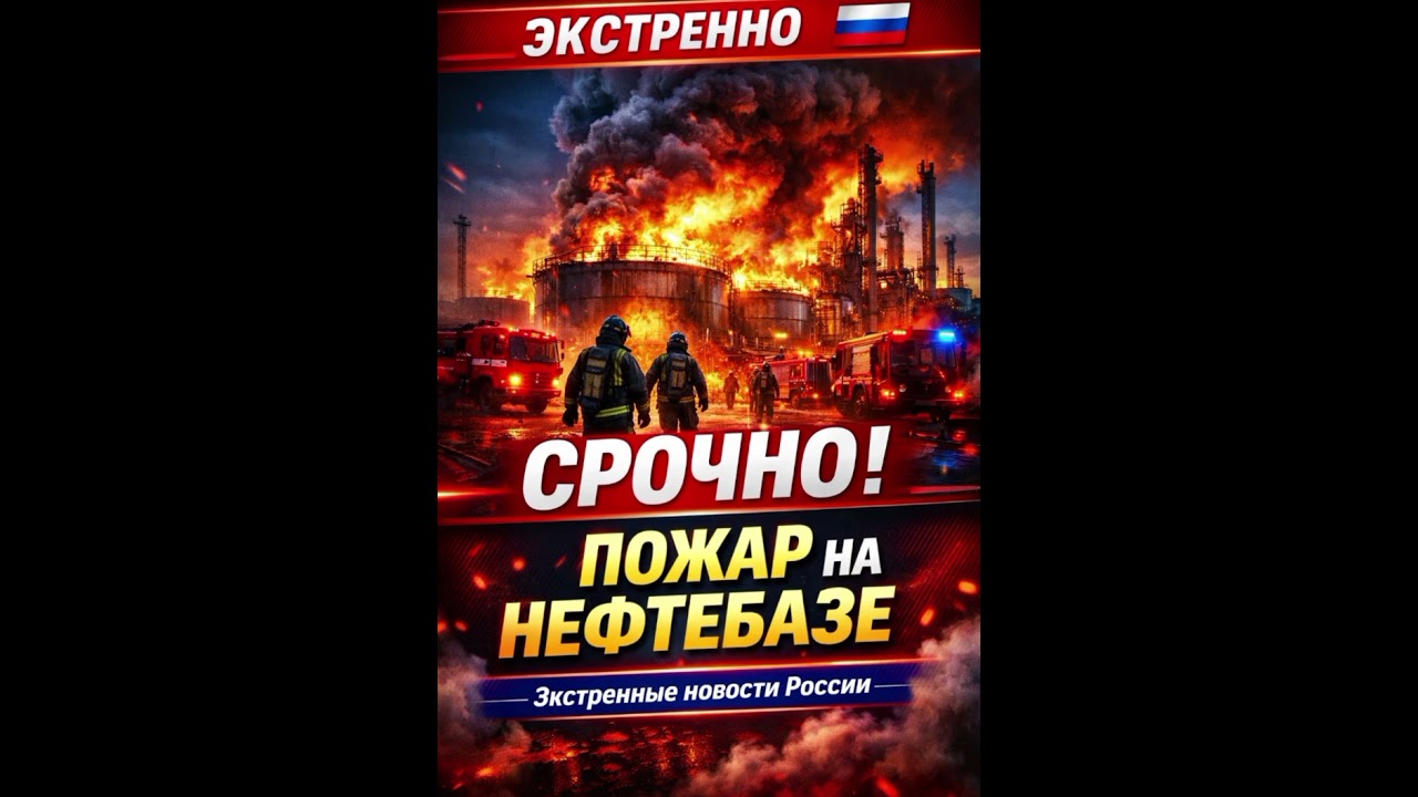 BREAKING: Мощный пожар на нефтяном резервуаре в России | Последние новости