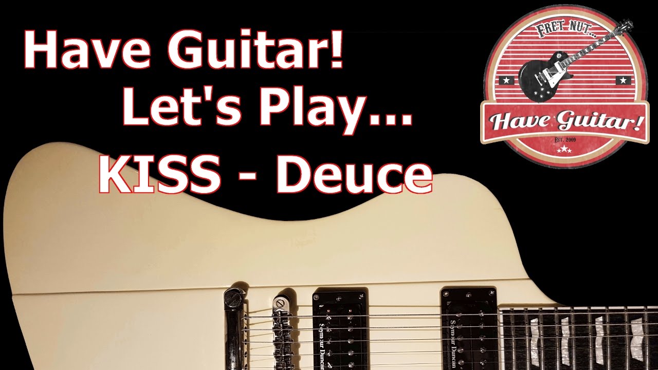 Deuce by KISS (guitar lesson rhythm and lead) - Let's play!