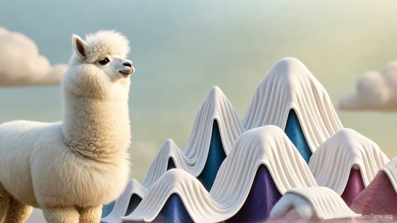 Alba the Alpaca and Her Cloud-Catcher Loom