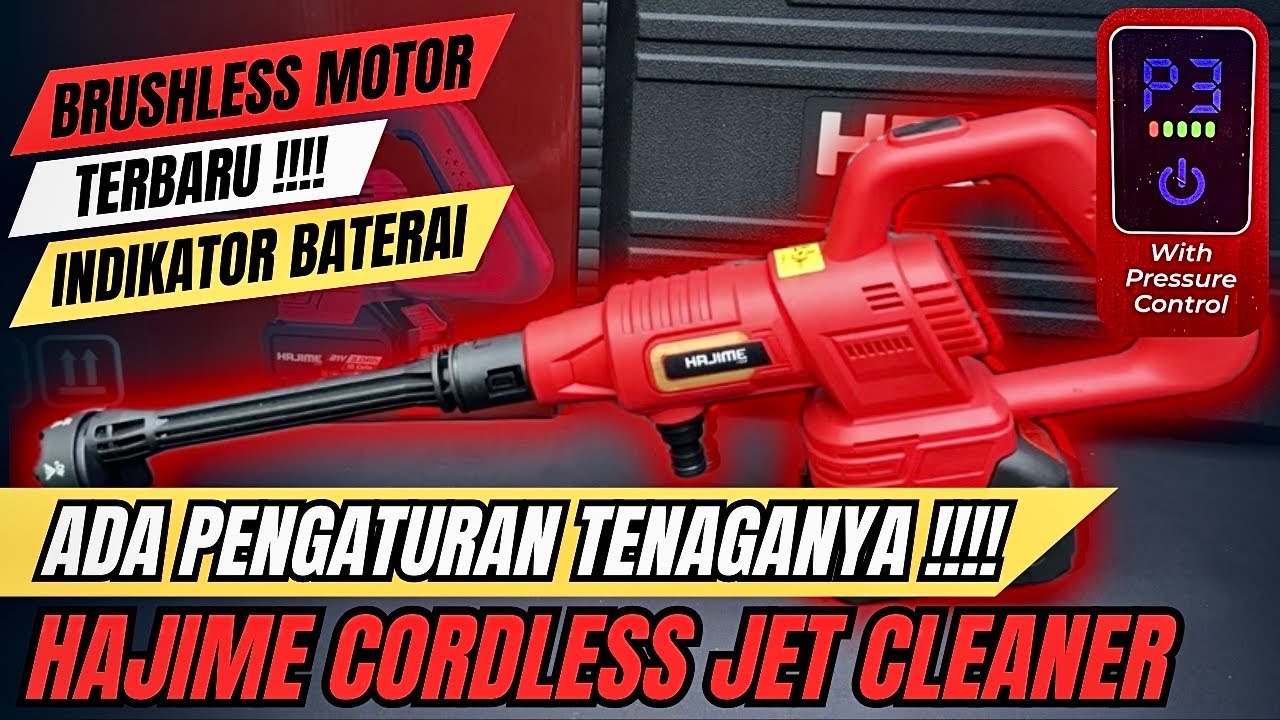 Jet Cleaner Baterai Induksi Motor | Hajime Cordless Brushlees HJ-DH3280C 🔥🔥🔥