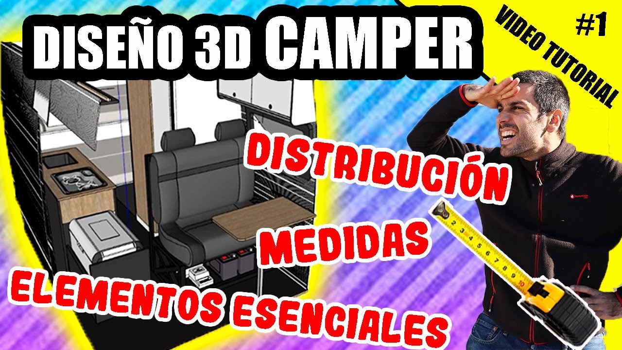 DISE&Ntilde;O INTERIOR CAMPER 3D | ESPECIAL FURGONETA CAMPER 👉cap.1 CAMPERIZAR Furgoneta