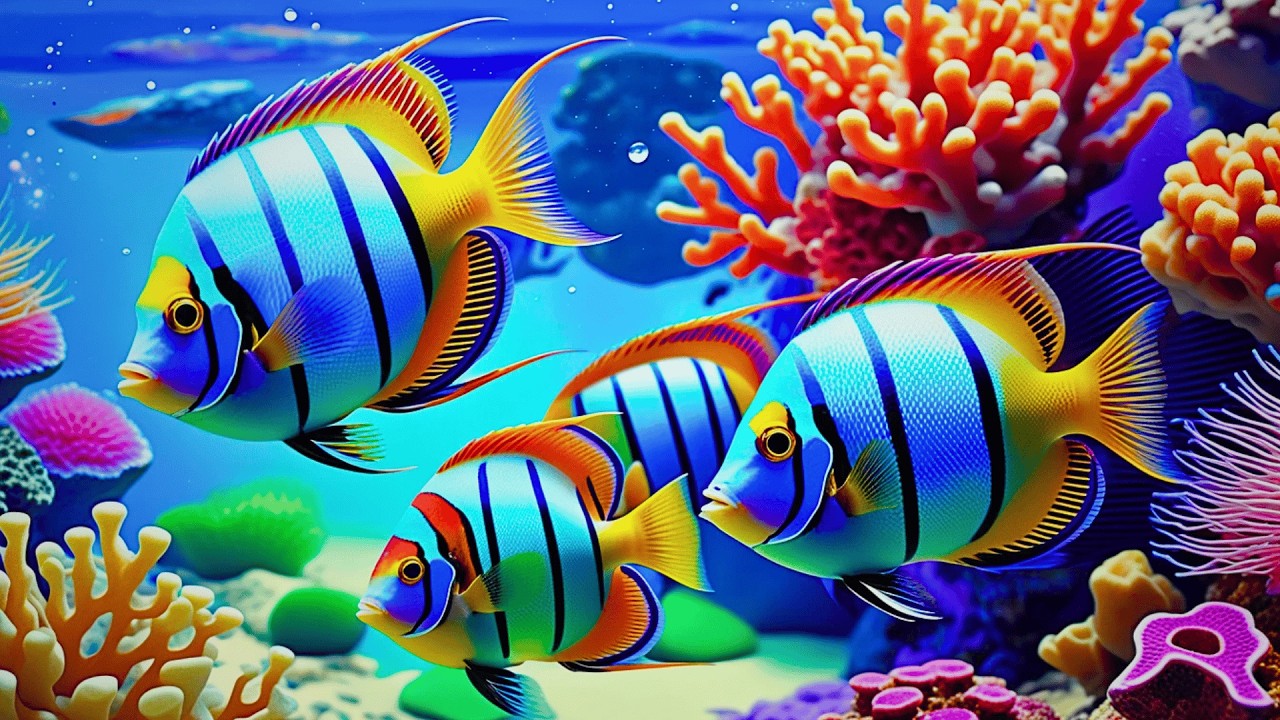 The Best 4K Aquarium 🐠 Dive Into The Mesmerizing Underwater Realm, Sea Jellyfish, Coral Reefs