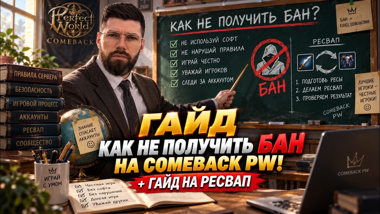 ГАЙД ПО НОВЫМ ПРАВИЛАМ НА КАМБЕКЕ! КАК НЕ ПОЛУЧИТЬ БАН? КАК РЕСВАПАТЬ? COMEBACK PW / PERFECT WORLD