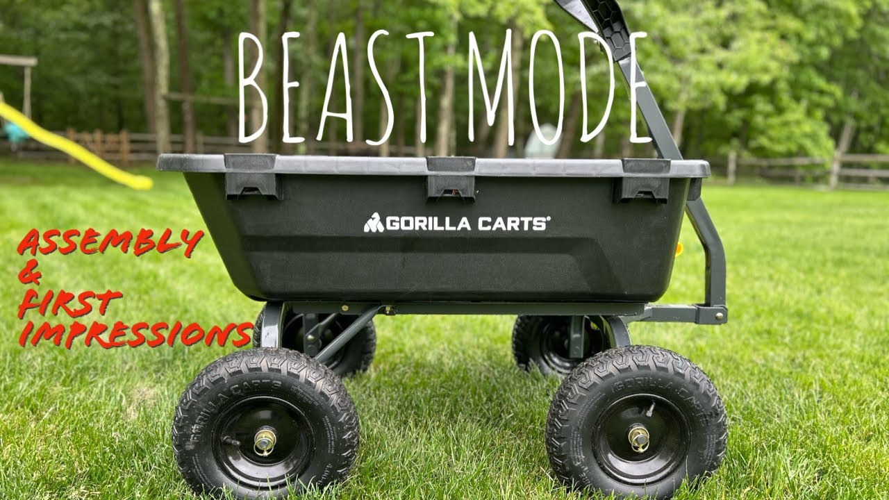 Тележка для мусора Gorilla Cart объемом 7 куб. футов &mdash; это просто ЗВЕРЬ. Сборка и первые впечатления