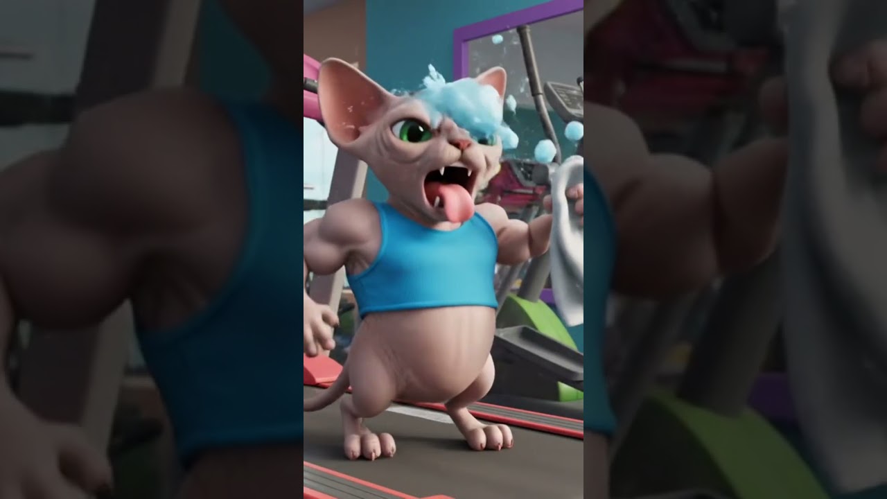 Cat exercise 😺🏋️