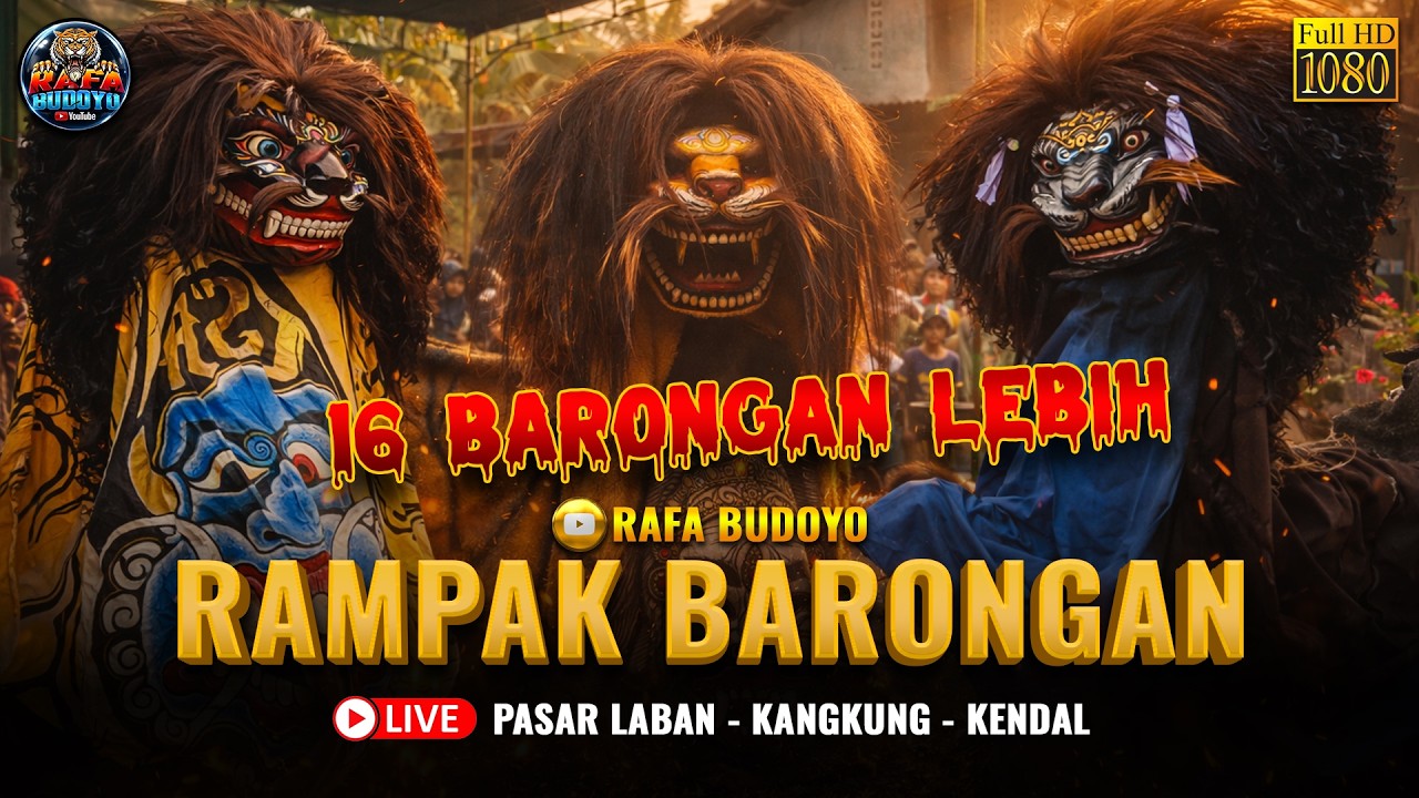 RAMPAK ‼️ 16 Barongan Lebih Ngabuburit Budaya Live Pasar Laban Kangkung Kendal Terbaru