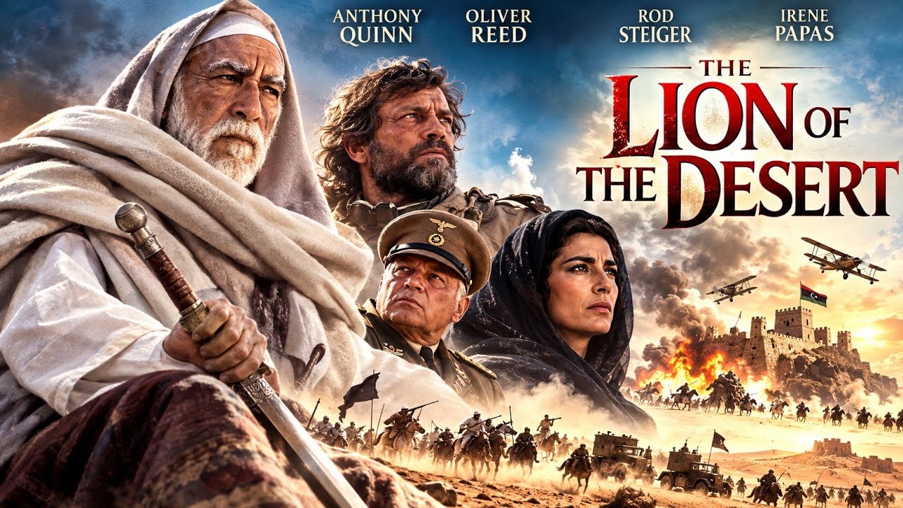 Anthony Quinn In LION OF THE DESERT - English Movie | Classic War Action Full Movie HD | Oliver Reed