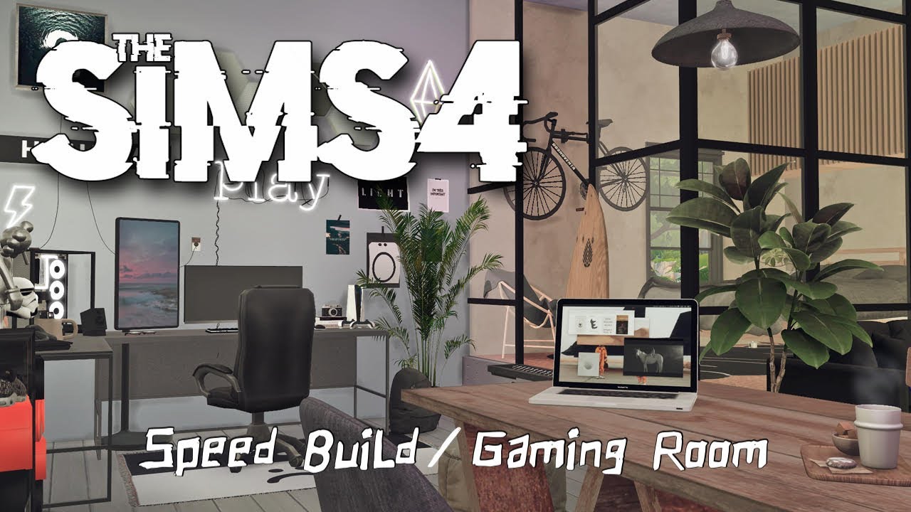 【シムズ4】好きな物に囲まれて…Speed Build｜Gaming Room【TheSims4】